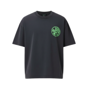 ALL SAINTS Distortion Brand Print Regular Fit Crew-Neck T-Shirt (washed-black)