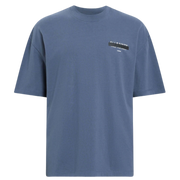 All Saints Blue Redact Shorts Sleeve T-Shirt