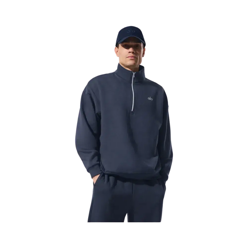 Alo Accolade 1/4 Zip Pullover Navy
