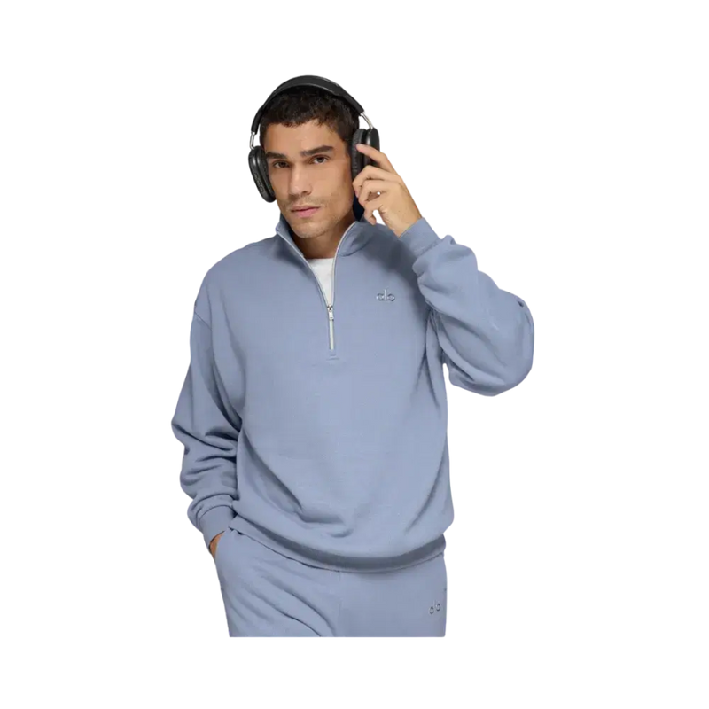 Alo Accolade 1/4 Zip Pullover Winter Frost