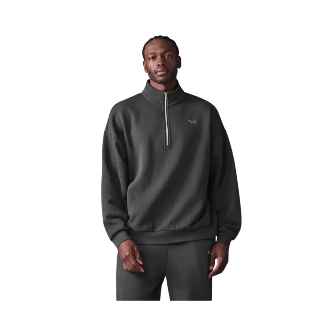 Alo Accolade 1/4 Zip Pullover Anthracite