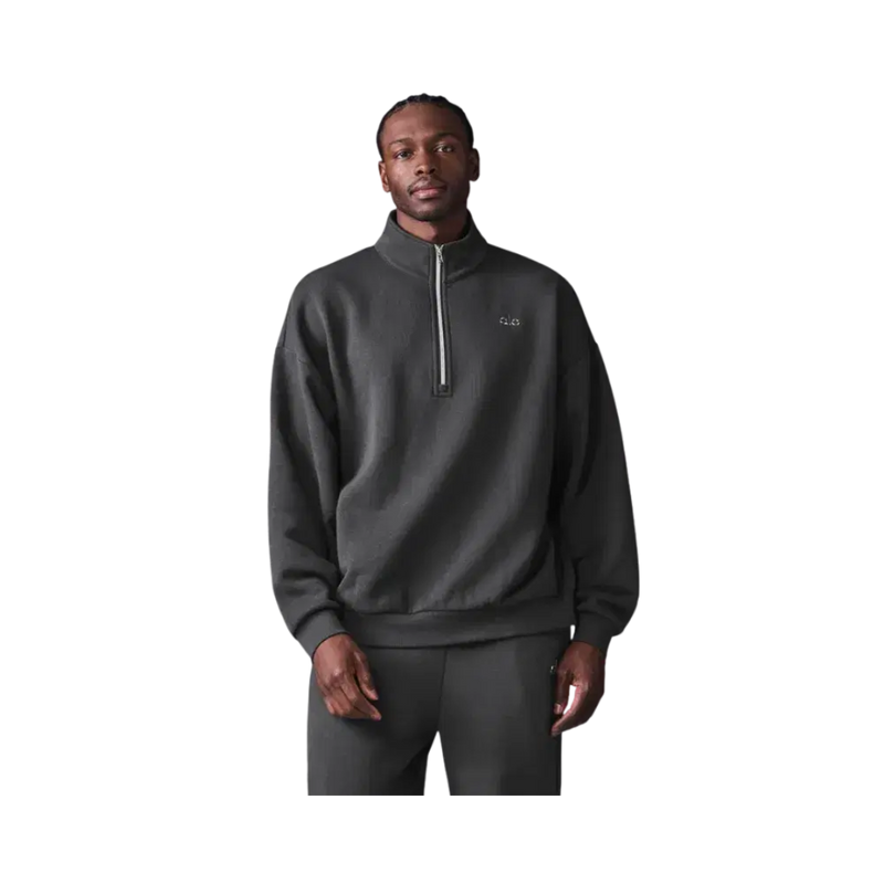 Alo Accolade 1/4 Zip Pullover Anthracite
