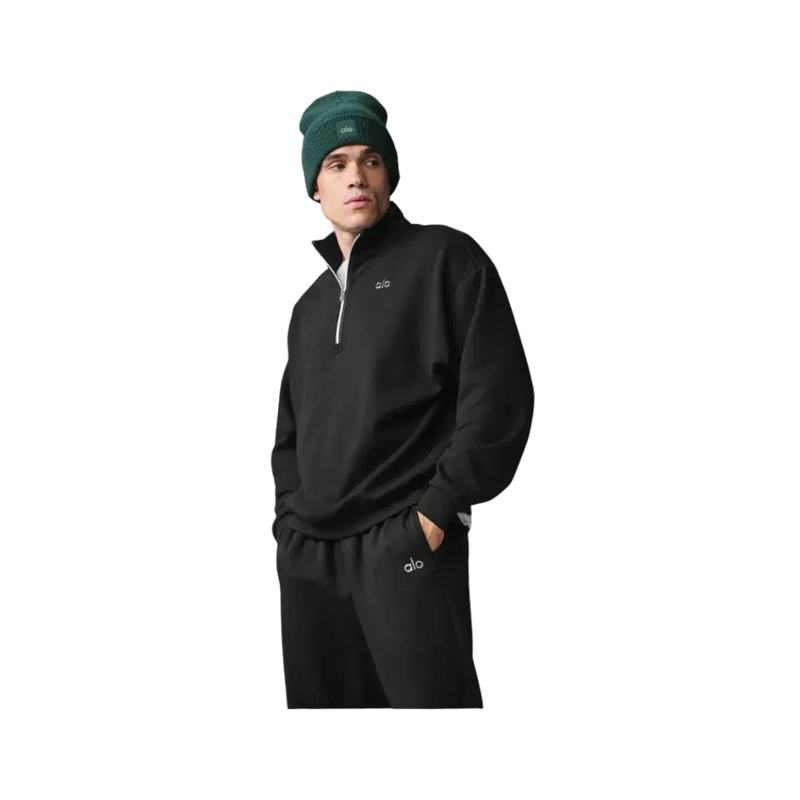 Alo Accolade 1/4 Zip Pullover Black