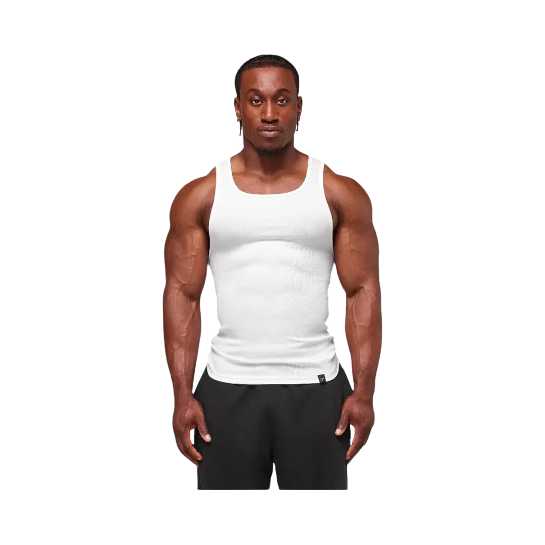 Gymshark Ribbed Tank 3 Pack - White