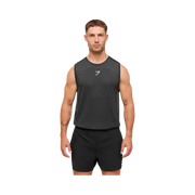 Gymshark Lightweight Seamless Tank Black/Silhouette Grey