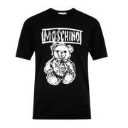 Men Black Teddy Printed T-Shirt