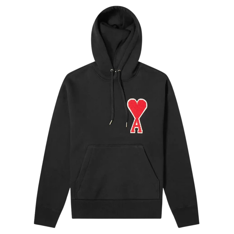 Ami Paris Hoodie with big Ami Coeur patch Large Heart