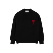 Ami Paris Black Wool Sweater