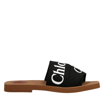 Chloe Black Woody Sandals