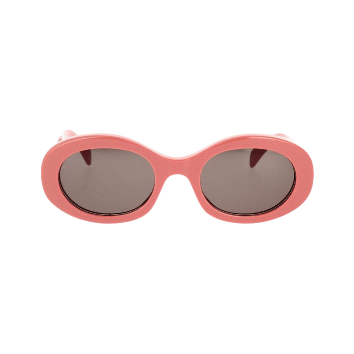 CELINE Oval Sunglasses Shiny Pink/Smoke