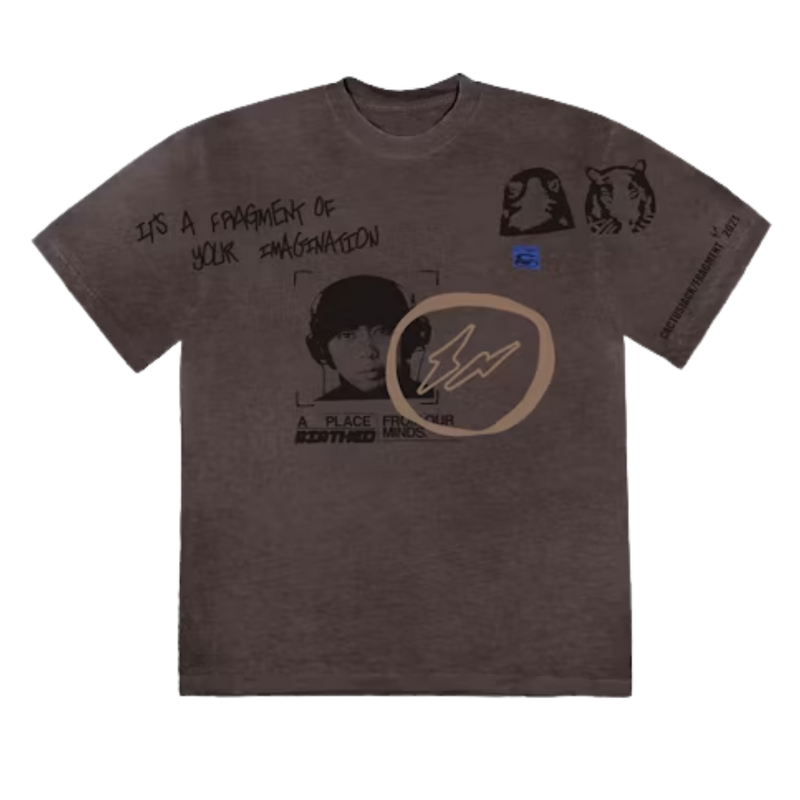 Travis Scott Cactus Jack For Fragment Hiroshi T-Shirt Brown Pepper