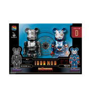 Bearbrick x Marvel Infinity Saga Iron Man Happy Lottery Pair Box Award D [War Machine Mark 6] & [Iron Patriot [Endgame Ver.]] 100% Multi