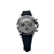 Seiko Custom Mod Rhodium Grey Arabic Daytona Quartz Chronograph