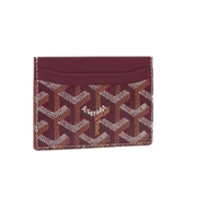 Goyard Saint-Sulpice Card Burgundy Wallet