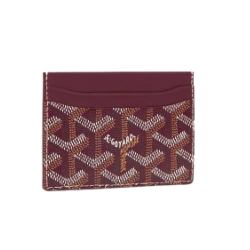 Goyard Saint-Sulpice Card Burgundy Wallet