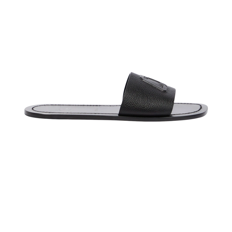 Varsicool leather slides (Black)