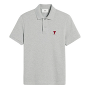 Grey Cotton Ami de Coeur Polo Shirt Ami de Coeur polo shirt in organic cotton pique