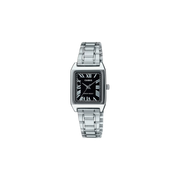 Casio LTP-V007D-1BUDF Black Dial SIlver Stainless Steel Watch