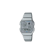 Casio Vintage A130WE-7ADF Quartz Silver Dial Digital Stainless Steel Watch