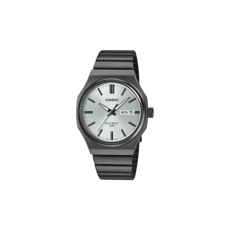 Casio Enticer Quartz Silver Dial Analog Stainless Steel Watch MTP-E735B-7AVDF