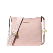 Michael Kors Jet Set Small Signature Logo Crossbody Bag Powder Blush
