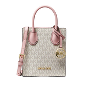 Michael Kors Mercer Extra-Small Logo and Leather Crossbody Bag Pwd Blsh Mlt