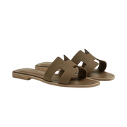 Hermes Oran sandal étoupe