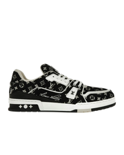 Louis Vuitton Trainer Black Monogram Textile