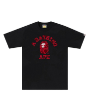 Bape - Color Camo College T-Shirt Black / Red (SS23)