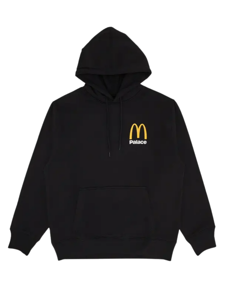 Palace x McDonald's Logo Hoodie Black