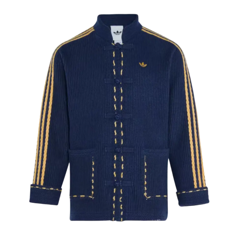 Adidas Originals Chinese New Year FW25 Knit Jacket Navy Blue