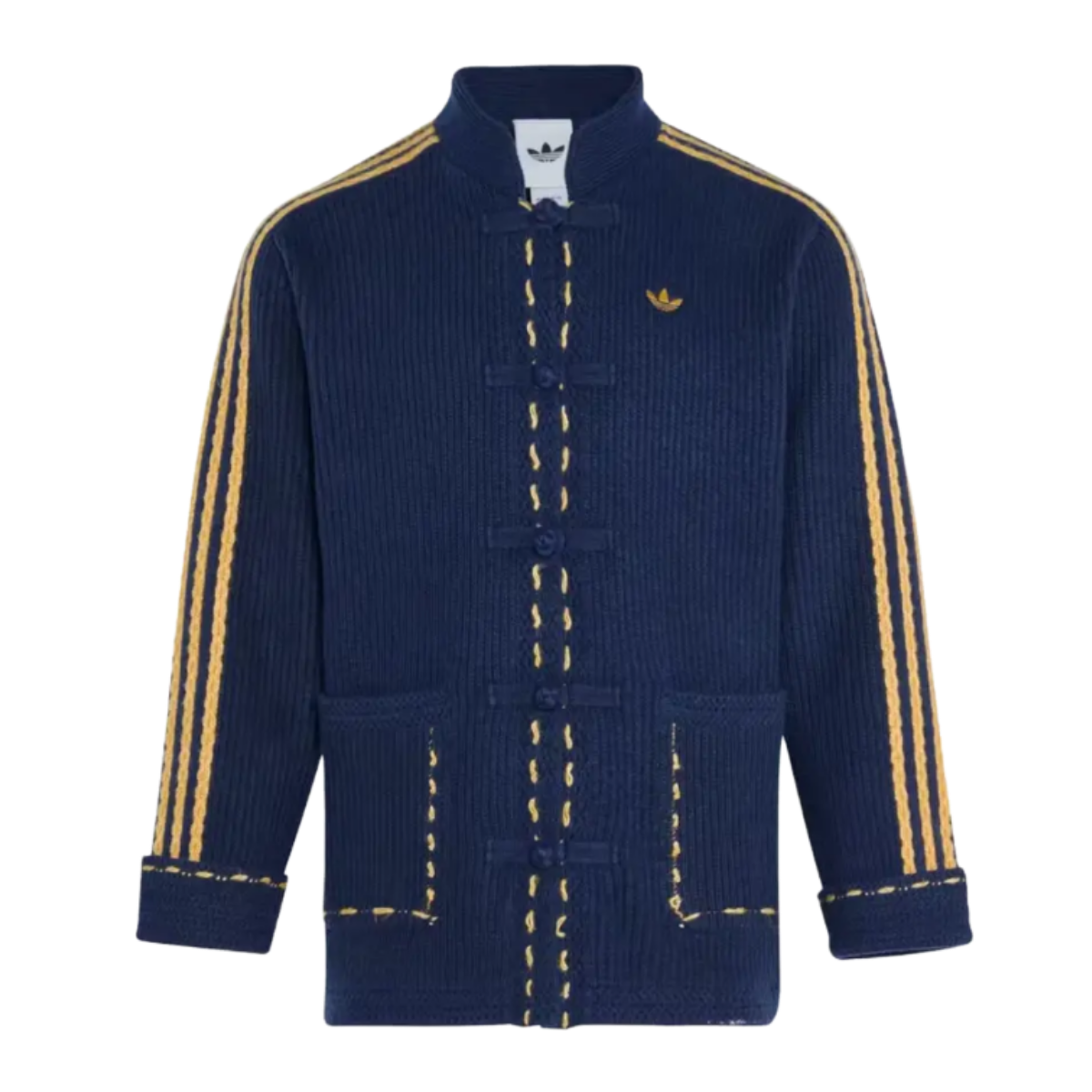 Adidas Originals Chinese New Year FW25 Knit Jacket Navy Blue