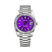 Seiko Mod Datejust Violet Purple