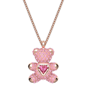 SWAROVSKI Pink Rose Gold-Tone Plated Teddy Pendant