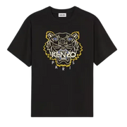 KENZO Tiger Print Crew-Neck T-Shirt (black)
