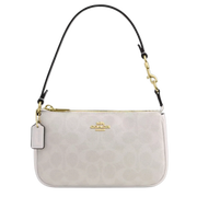 COACH Nolita 19 In Signature Canvas Gold/White/Chalk