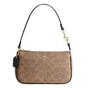 Coach Nolita 19 In Signature Canvas Signature Canvas-Gold-Tan-Black
