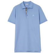 Burberry Cotton Polo Cornflower Blue T-Shirt