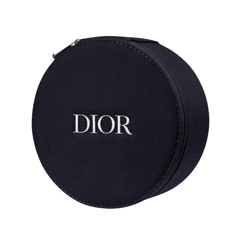 DIOR Beauty Vanity Case Round Makeup Bag With Mirror - Black