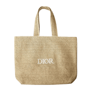 Dior Beauty Raffia Tote Bag Beige