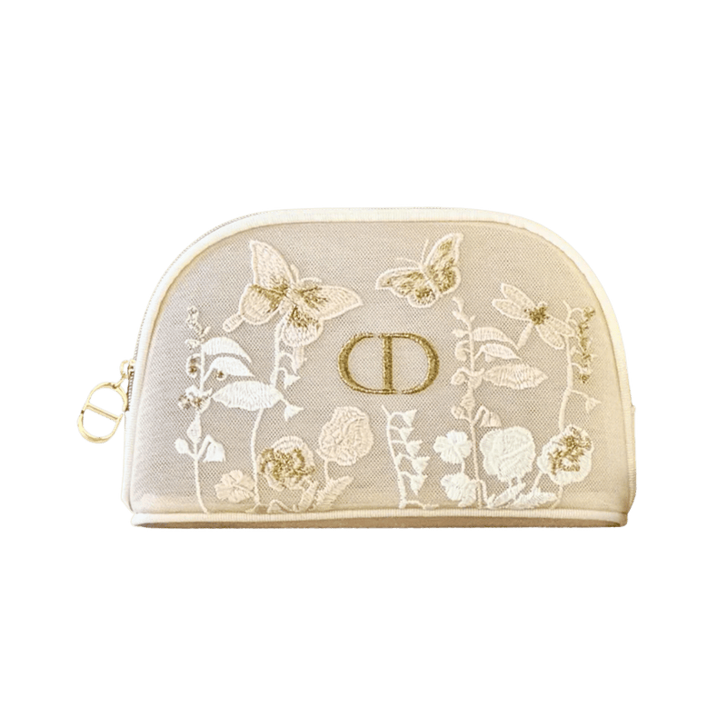 Dior Beauty Embroidered Butterflies and Dragonflies Makeup Pouch