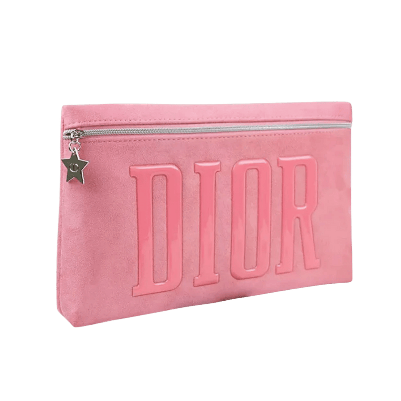 Christian Dior Vanity Pouch with Star Charm Pink