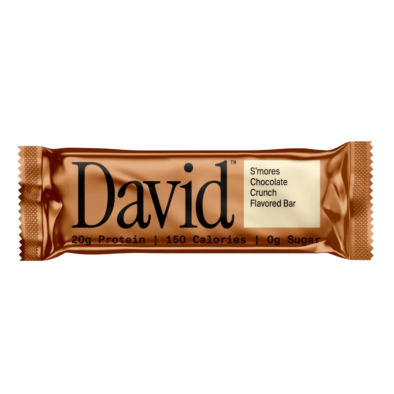 David Protein Bronze Smores Chocolate Crunch (20g Protein) - 12 Bars