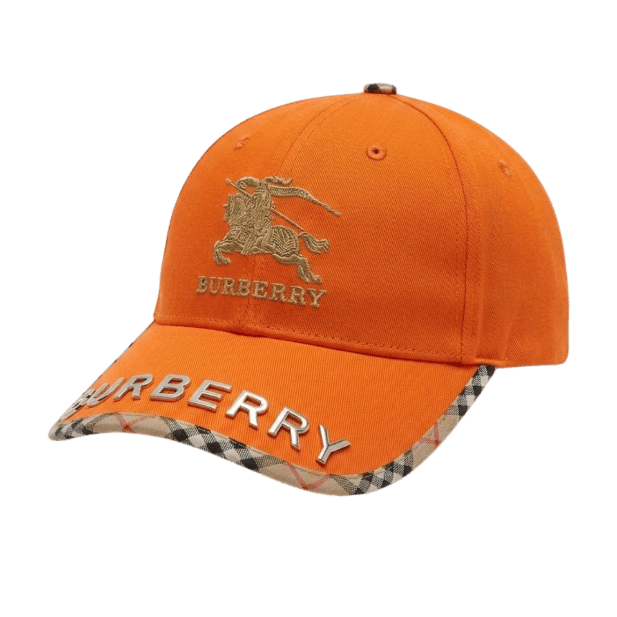 Burberry Orange  Baseball Cap