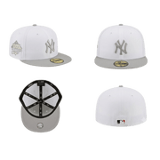 New Era New York Yankees Basic 59FIFTY white crown and grey brim
