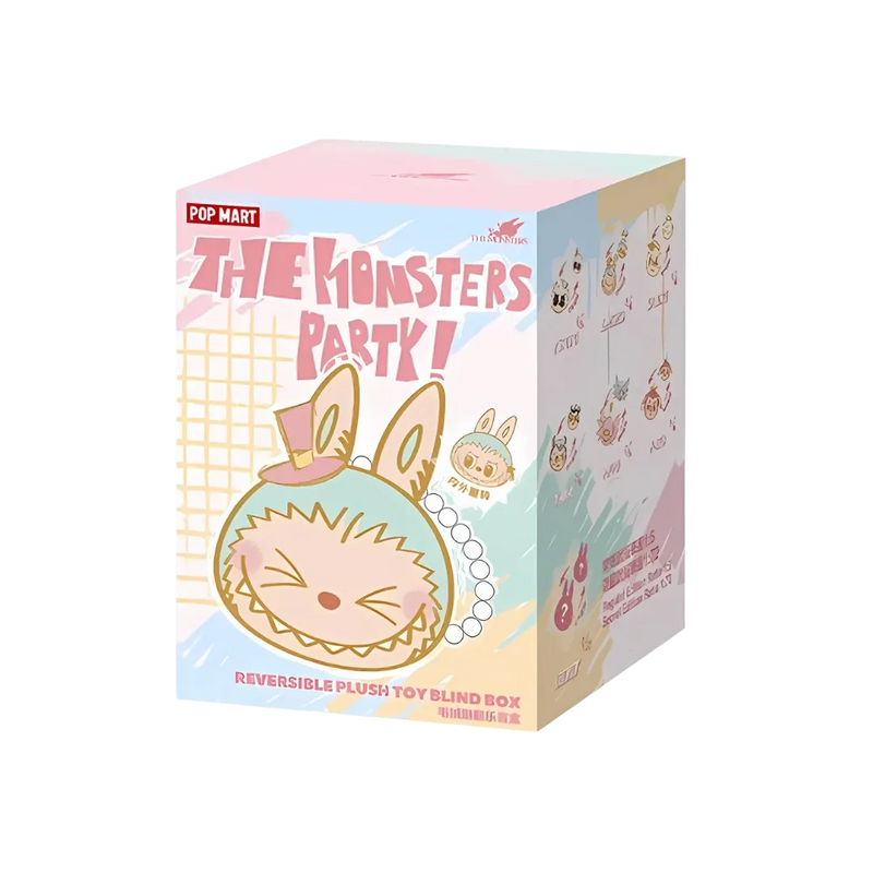 Pop Mart Labubu The Monster Party Series Reversible Plush Doll Blind Box