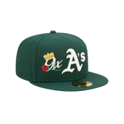New era green Oakland athletics 59fifty Fitted Cap