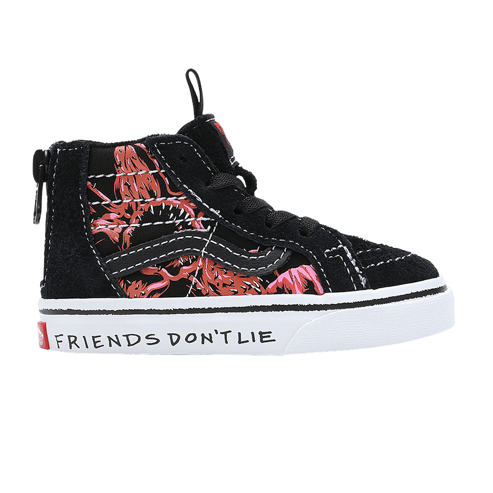 Stranger Things x Vans Sk8-Hi Zip Toddler Upside Down