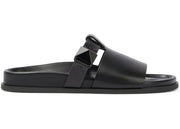 Valentino Garavani Rockstud Leather Sandals Black