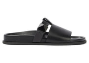 Valentino Garavani Rockstud Leather Sandals Black